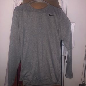 Nike dri fit long sleeve workout shirt